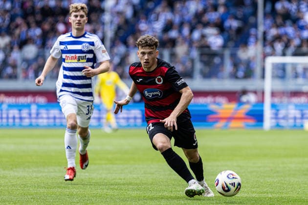 3.Liga: MSV Duisburg - FC Viktoria Köln; 16.05.2026 Lucas Wolf (FC Viktoria Köln, 21) 3.Liga: MSV Duisburg - FC Viktoria Köln; Schauinsland-Reisen-Arena, Duisburg, 16.05.2026 DFB regulations prohibit any use of photographs as image sequences and or quasi video. Copyright: xBEAUTIFULxSPORTS Buriakovx
