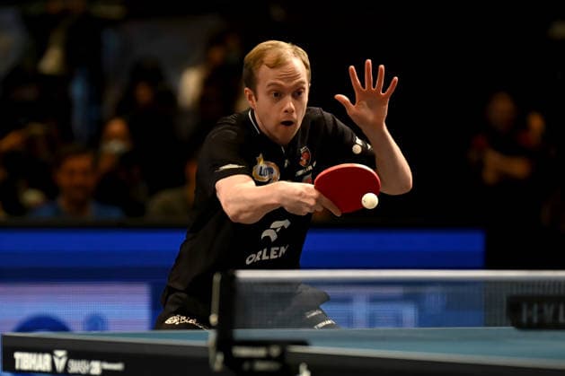 TT CL Hylo Final 4 Halbfinale 1 FC Saarbrücken TT - Bogoria Grodzisk am 16.05.2026 in der Saarlandhalle in Saarbrücken Marek Badowski ( Bogoria )