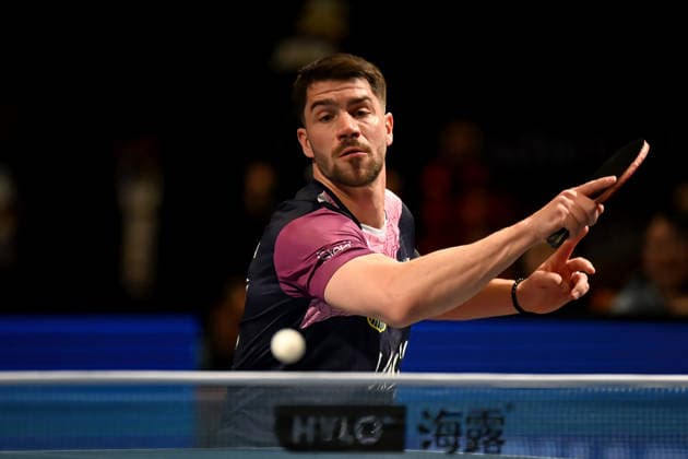 TT CL Hylo Final 4 Halbfinale 1 FC Saarbrücken TT - Bogoria Grodzisk am 16.05.2026 in der Saarlandhalle in Saarbrücken Patrick Franziska ( Saarbrücken )