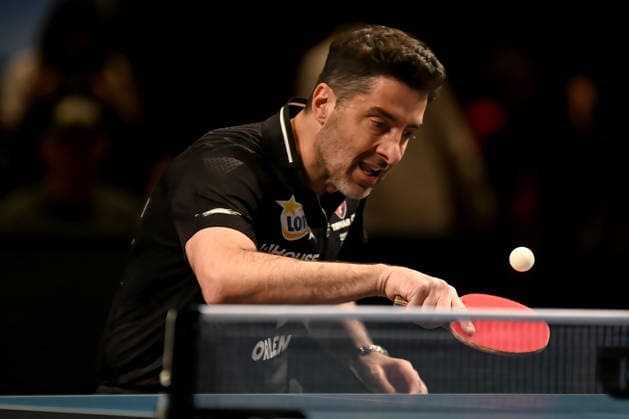 TT CL Hylo Final 4 Halbfinale 1 FC Saarbrücken TT - Bogoria Grodzisk am 16.05.2026 in der Saarlandhalle in Saarbrücken Panagiotis Gionis ( Bogoria )