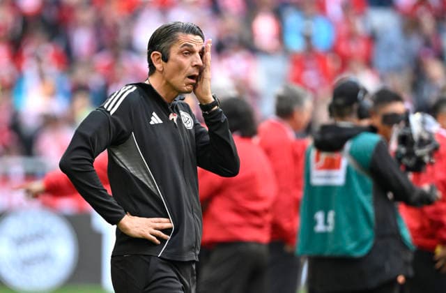 Emotion Traenen Schiedsrichter Referee Deniz Aytekin weint vor seinem letzten Bundesligaspiel Verabschiedung FC Bayern Muenchen FCB vs 1. FC Koeln 16.05.2026 DFL REGULATIONS PROHIBIT ANY USE OF PHOTOGRAPHS AS IMAGE SEQUENCES AND OR QUASI-VIDEO FC Bayern Muenchen FCB vs 1. FC Koeln