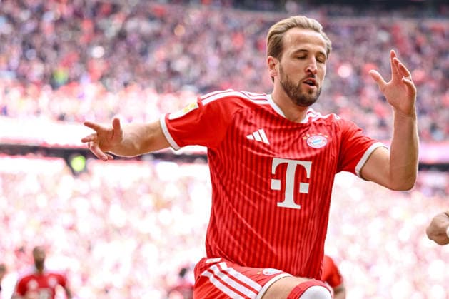 Harry Kane (FC Bayern München) Torjubel, jubelt nach seinem treffer zum 1:0 waehrend des spiels der Bundesliga zwischen FC Bayern München und 1. FC Köln, Allianz Arena am 16. May 2026 in München, Deutschland. (Foto von Harry Langer DeFodi Images) +++ Harry Kane (FC Bayern München) celebrates after scoring his team s first goal during the Bundesliga match between FC Bayern München and 1. FC Köln at Allianz Arena on May 16, 2026 in München, Germany. (Photo by Harry Langer DeFodi Images) DFL regulations prohibit any use of photographs as image sequences and or quasi-video. (Photo by Harry Langer DeFodi Images) DFL regulations prohibit any use of photographs as image sequences and or quasi-video. -