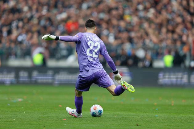 Fußball I Männer I Saison 2025-2026 I Bundesliga I FC St. Pauli - VfL Wolfsburg I 16.05.2026 Nikola Vasilj (22, FC St. Pauli) Hamburg Millerntor-Stadion Niedersachsen Deutschland Copyright: xLobeca CedricxSiefkerx
