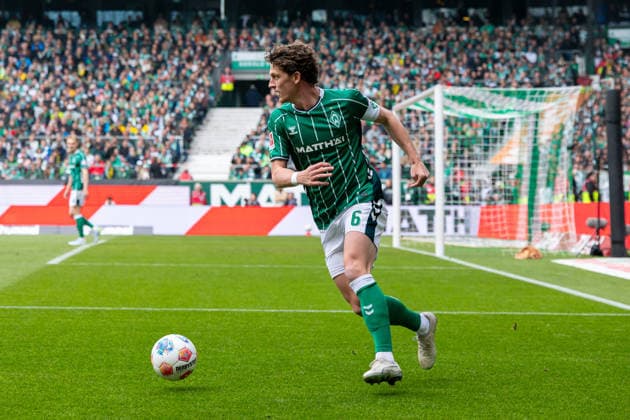 16.05.2026, 34. Spieltag in der 1. Fussball Bundesliga, SV Werder Bremen - Borussia Dortmund. Jens Stage (SV Werder Bremen). Bremen Weserstadion Bremen Deutschland xRHR-FOTO DEx Copyright: DennisxEwert RHR-FOTOx RHR-FOTO DE