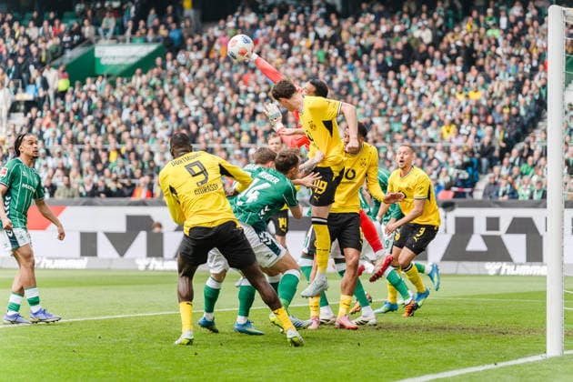 Deutschland: Bundesliga 2025 2026 34. Spieltag, SV Werder Bremen vs. Borussia Dortmund Samstag, 6.05.2026 Weserstadion, Bremen Mio Backhaus ( 30) Copyright: xCelinaxLeiersx