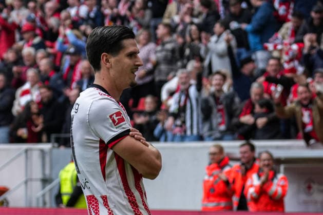 1. Bundesliga: SC Freiburg vs RB Leipzig, 16.05.2026 Torjubel zum 2:0 durch Igor MatanoviÄ‡ (SC Freiburg, 31) 1. Bundesliga: SC Freiburg vs RB Leipzig, Europa-Park-Stadion, 16.05.2026 DFB DFL REGULATIONS PROHIBIT ANY USE OF PHOTOGRAPHS AS IMAGE SEQUENCES AND OR QUASI-VIDEO. Copyright: xBEAUTIFULxSPORTS Boscox