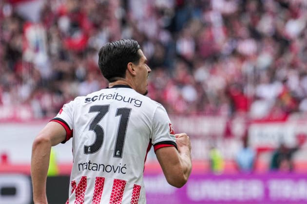 1. Bundesliga: SC Freiburg vs RB Leipzig, 16.05.2026 Torjubel zum 2:0 durch Igor MatanoviÄ‡ (SC Freiburg, 31) 1. Bundesliga: SC Freiburg vs RB Leipzig, Europa-Park-Stadion, 16.05.2026 DFB DFL REGULATIONS PROHIBIT ANY USE OF PHOTOGRAPHS AS IMAGE SEQUENCES AND OR QUASI-VIDEO. Copyright: xBEAUTIFULxSPORTS Boscox