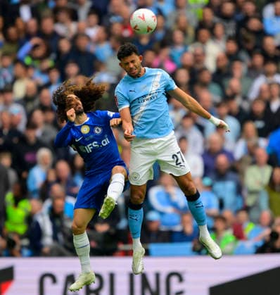 Chelsea v Manchester City, London, UK - 16 May 2025 Matheus Nunes of Manchester City challenges for the ball with Marc Cucurella of Chelsea during the FA Cup Final match between Chelsea and Manchester City on 16th May 2026 at Wembley Stadium, London London Wembley Stadium London GBR Copyright: xFrankiexOKeeffe PPAUKx PPA-274908