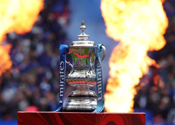 RECORD DATE NOT STATED 16th May 2026; Wembley Stadium, London, England; FA Cup Final Football, Chelsea versus Manchester City; FA Cup trophy on display JPxFletcher