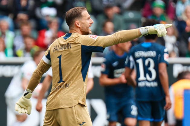 MOENCHENGLADBACH, GERMANY- MAY 16:Oliver Baumann (TSG Hoffenheim, 1) during the Bundesliga match between Borussia Moenchengladbach vs. TSG 1899 Hoffenheim at Borussia-Park on matchday 34 of the 1. Bundesliga on May 16, 2026 in Moenchengladbach, Germany. DFL REGULATIONS PROHIBIT ANY USE OF PHOTOGRAPHS AS IMAGE SEQUENCES AND OR QUASI-VIDEO. Copyright: xNatachaxFreisenx