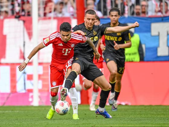 Luis Diaz (FC Bayern München) und SaÃ¯d El Mala (1. FC Köln) im Zweikampf waehrend des spiels der Bundesliga zwischen FC Bayern München und 1. FC Köln, Allianz Arena am 16. May 2026 in München, Deutschland. (Foto von Harry Langer DeFodi Images) +++ Luis Diaz (FC Bayern München) und SaÃ¯d El Mala (1. FC Köln) battle for the ball during the Bundesliga match between FC Bayern München and 1. FC Köln at Allianz Arena on May 16, 2026 in München, Germany. (Photo by Harry Langer DeFodi Images) DFL regulations prohibit any use of photographs as image sequences and or quasi-video. (Photo by Harry Langer DeFodi Images) DFL regulations prohibit any use of photographs as image sequences and or quasi-video. -