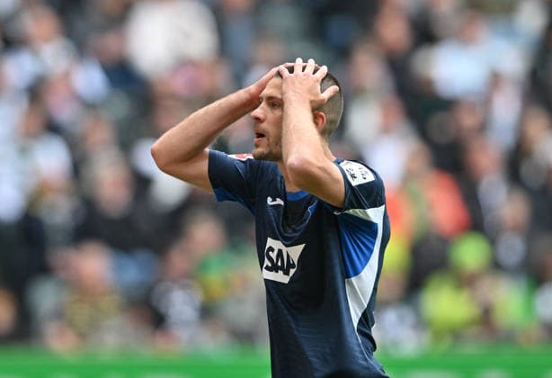 Frust bei Andrej Kramaric (1899 Hoffenheim). Fussball 1. Bundesliga, 34.Spieltag, Borussia Moenchengladbach - TSG 1899 Hoffenheim, am 16.05.2026 in Moenchengladbach Deutschland. DFL regulations prohibit any use of photographs as image sequences and or quasi-video Â