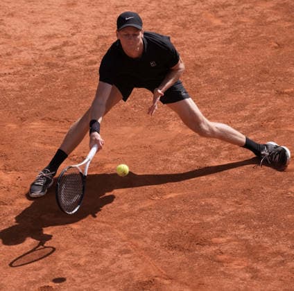 Jannik Sinner during the match between Jannik Sinner (ITA) vs Daniil Medvedev at the Italian Open in Rome, Saturday, May 16, 2026. (Alfredo Falcone LaPresse)  Copyright: xAlfredoxFalcone LaPressex