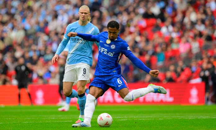 Chelsea v Manchester City, London, UK - 16 May 2025 Levi Colwill of Chelsea during the FA Cup Final match between Chelsea and Manchester City on 16th May 2026 at Wembley Stadium, London London Wembley Stadium London GBR Copyright: xFrankiexOKeeffe PPAUKx PPA-274921