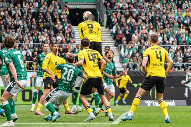 Deutschland: Bundesliga 2025 2026 34. Spieltag, SV Werder Bremen vs. Borussia Dortmund Samstag, 16.05.2026 Weserstadion, Bremen Serhou Guirassy (Borussia Dortmund, 9) Copyright: xCelinaxLeiersx