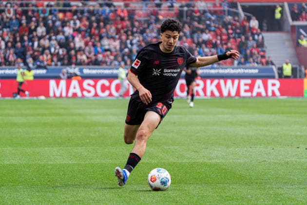 Leverkusen, Deutschland 16. Mai 2026: 1. BL - 2025 2026 - Sp. 34 - Bayer 04 Leverkusen gegen Hamburger SV Im Bild: Ibrahim Maza (LEV) DFL DFB regulations prohibit any use of photographs as image sequences and or quasi-video BayArena Nordrhein Westfalen Copyright: xFotostandx xKruczynskix