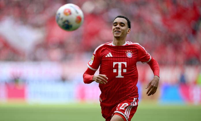 Fussball 1. Bundesliga Saison 2025 2026 34. Spieltag FC Bayern Muenchen - 1. FC Koeln 16.05.2026 Jamal Musiala (FC Bayern Muenchen)