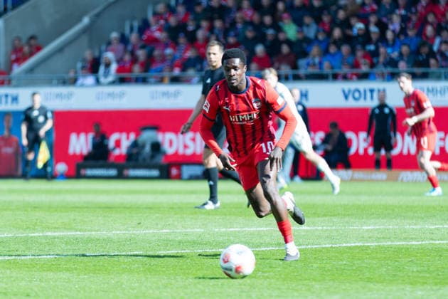 Heidenheim, Deutschland 16. Mai 2026: 1. BL - 2025 2026 - Sp. 34 - 1. FC Heidenheim 1846 gegen 1. FSV Mainz 05 Im Bild: Christian Conteh (FCH) DFL regulations prohibit any use of photographs as image sequences and or quasi-video. Copyright: xFotostandx xStiebertx