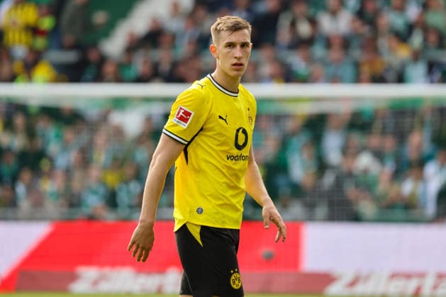 Bremen, Deutschland: 16. Mai 2026 - 34. Spieltag - 1. Bundesliga - Werder Bremen vs. Borussia Dortmund Im Bild: Nico Schlotterbeck (BVB) DFL regulations prohibit any use of photographs as image sequences and or quasi-video. Copyright: HMBxMedia MadeleinexFantini