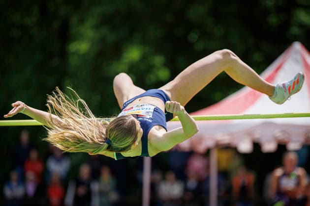 Lotto Deichmeeting; Neuwied, 16.05.2026 Hannah Schwind (Post-Sportverein Trier); Lotto Deichmeeting am 16.05.2026 im Rhein-Wied Stadion, Neuwied (Rheinland-Pfalz). Copyright: xBEAUTIFULxSPORTS B.Hoffmannx