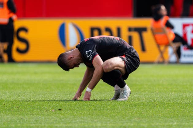 Leverkusen, Deutschland 16. Mai 2026: 1. BL - 2025 2026 - Sp. 34 - Bayer 04 Leverkusen gegen Hamburger SV Im Bild: Patrik Schick (LEV) ist unzufrieden auf dem Spielfeld. DFL DFB regulations prohibit any use of photographs as image sequences and or quasi-video BayArena Nordrhein Westfalen Copyright: xFotostandx xKruczynskix