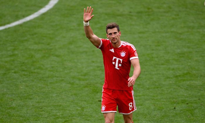 Fussball 1. Bundesliga Saison 2025 2026 34. Spieltag FC Bayern Muenchen - 1. FC Koeln 16.05.2026 Leon Goretzka (FC Bayern Muenchen) verabschiedet sich