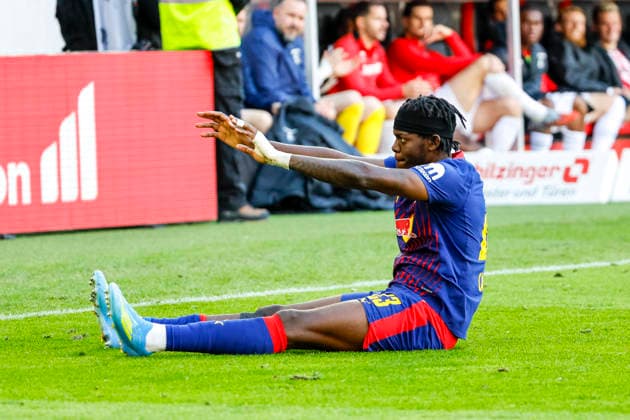 Castello Lukeba (RB Leipzig, 23) , Deutschland, Fussball, 1. Bundesliga, 34.Spieltag, 2025 2026, SC Freiburg vs. RB Leipzig, 16.05.2026, Freiburg im Breisgau Europa-Park Stadion Baden-Württemberg Deutschland Copyright: xGrantxHubbsx