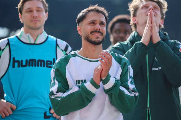 Leonardo Bittencourt (Werder Bremen) schaut enttaeuscht, Bundesliga, SV Werder Bremen v Borussia Dortmund, Weserstadion am 16. May 2026 in Bremen, Deutschland. (Foto von Marco Steinbrenner DeFodi Images) Leonardo Bittencourt (Werder Bremen) looks dejected, Bundesliga, SV Werder Bremen v Borussia Dortmund, Weserstadion, May 16, 2026 in Bremen, Germany. (Photo by Marco Steinbrenner DeFodi Images) DFL regulations prohibit any use of photographs as image sequences and or quasi-video. -