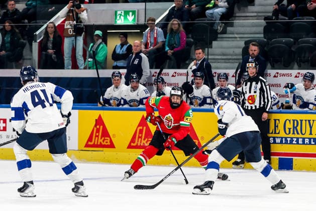 Ice hockey, Eishockey - IIHF WC 2026 ZURICH,SWITZERLAND,16.MAY.26 - ICE HOCKEY - IIHF Ice Hockey World Championship, WM, Weltmeisterschaft 2026, group stage, Hungary vs Finland. Image shows Doman Szongoth (HUN).  GEPAxpictures xMaticxKlansek