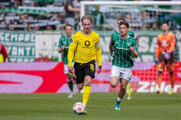 16.05.2026, 34. Spieltag in der 1. Fussball Bundesliga, SV Werder Bremen - Borussia Dortmund. Julian Brandt (Borussia Dortmund). Bremen Weserstadion Bremen Deutschland xRHR-FOTO DEx Copyright: DennisxEwert RHR-FOTOx RHR-FOTO DE
