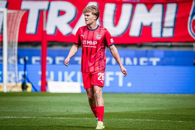 Deutschland: Fussball: 1. Bundesliga 2025 2026 , 34. Spieltag - 1. FC Heidenheim vs 1. FSV Mainz 05 - Voith-Arena (Heidenheim an der Brenz) : Hennes Behrens (1. FC Heidenheim, 26) Mimik Copyright: xBennetxLongx