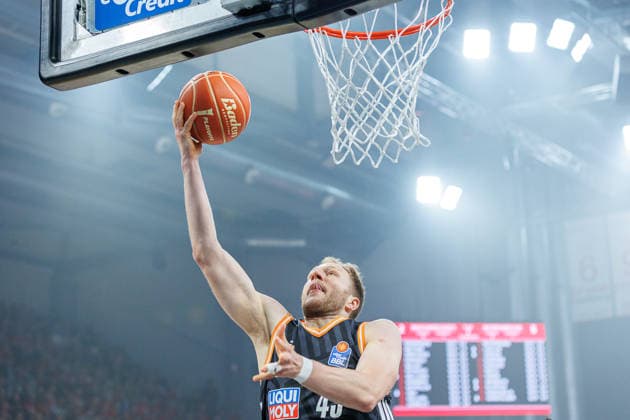Christian Sengfelder (ratiopharm Ulm, 43), Einzelbild, Einzelfoto, Portrait, Portraet, BMA365 Bamberg Baskets vs. ratiopharm Ulm, Basketball, easyCredit BBL, Playoff Viertelfinale, Spiel 1, 16.05.2026 BMA365 Bamberg Baskets vs. ratiopharm Ulm, Basketball, easyCredit BBL, Playoff Viertelfinale, Spiel 1, 16.05.2026 Bamberg Copyright: xEibner-Pressefoto G.xSantemizx EP_EER