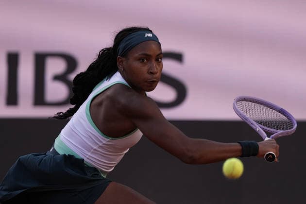 Coco Gauff during the women s singles final between Coco Gauff (USA) vs Elina Svitolina (UKR) at the Internazionali d Italia in Rome, Saturday 16 May 2026. (Alfredo Falcone LaPresse)  Copyright: xAlfredoxFalcone LaPressex