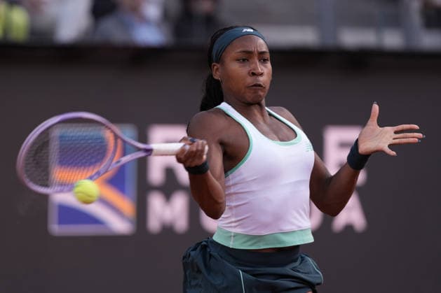 Coco Gauff during the women s singles final between Coco Gauff (USA) vs Elina Svitolina (UKR) at the Internazionali d Italia in Rome, Saturday 16 May 2026. (Alfredo Falcone LaPresse)  Copyright: xAlfredoxFalcone LaPressex