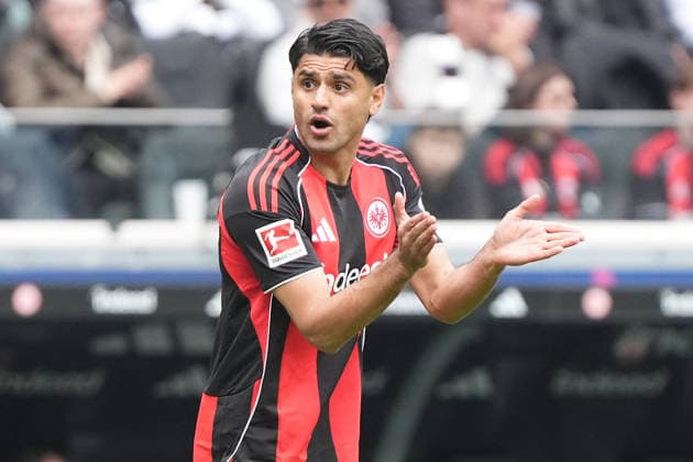Mahmoud Dahoud (Eintracht Frankfurt) treibt das Team an - Frankfurt 16.05.2026: Eintracht Frankfurt vs. VfB Stuttgart, Deutsche Bank Park, 34. Spieltag Bundesliga