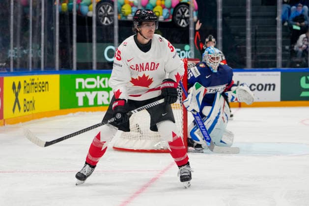 FRIBOURG, SWITZERLAND - MAY 16: Mark Scheifele of Canada in action during the 2026 IIHF Ice hockey, Eishockey World Championship, WM, Weltmeisterschaft Switzerland game between Italy and Canada at BCF Arena on May 16, 2026 in Fribourg, Fribourg. Fribourg BCF Arena Fribourg Switzerland Copyright: xJustPictures.ch JarixPestelaccix jp-en-EuSpIm-JP6_JAR_Italy_Canada_16May2026_00089