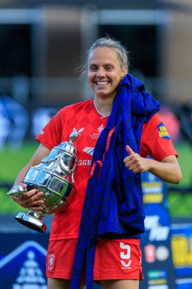 2026-05-16 FC Twente Vrouwen v PSV Vrouwen - Eurojackpot KNVB Beker Vrouwen Finale ROTTERDAM, NETHERLANDS - MAY 16: Anna Knol of FC Twente during the Eurojackpot KNVB Beker Vrouwen Finale match between FC Twente Vrouwen and PSV Vrouwen at Het Kasteel on May 16, 2026 in Rotterdam, Netherlands. Rotterdam Het Kasteel Netherlands Content not available for redistribution in The Netherlands directly or indirectly through any third parties. Copyright: xMarcelxvanxPlateringenx