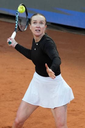 Elina Svitolina of Ukraine in action during the match against Coco Gauff of United States at the Internazionali BNL d Italia 2026 tennis tournament at Foro Italico in Rome (Italy) on May, 16, 2026. AntoniettaxBaldassarre