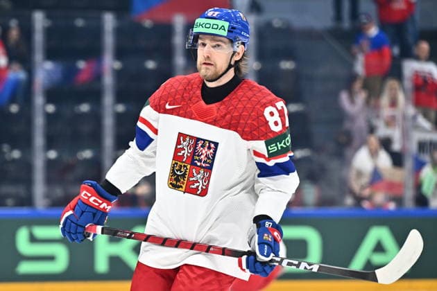 Michal Kovarcik (CZE) is seen before the 2026 IIHF World Championship, WM, Weltmeisterschaft Group B, match Slovenia vs Czech Republic, on May 16, 2026, Fribourg, Switzerland. (CTKxPhoto RadekxPetrasek) CTKPhotoP2026051605978  CTKPhotoP2026051605978
