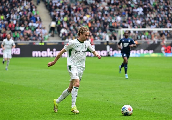16.05.2026; Moenchengladbach; Fussball, Herren, Saison 2025 2026, Borussia Moenchengladbach vs. TSG 1899 Hoffenheim Hugo Bolin (Gladbach) DFL regulations prohibit any use of photographs as image sequences and or quasi-video. Borussia-Park NRW Deutschland