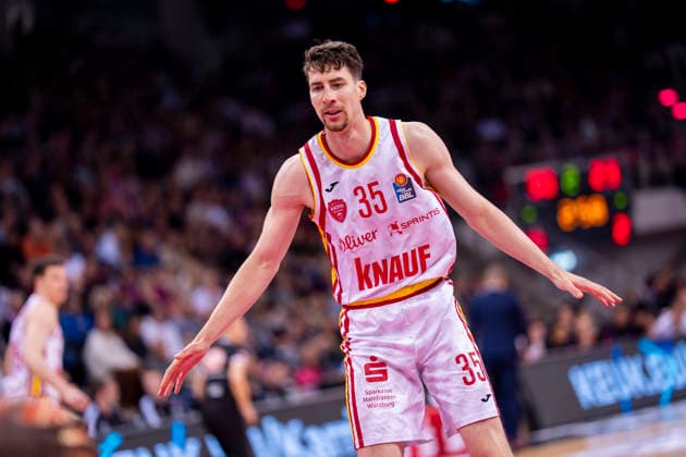 Alen Pjanic (Fitness First Wuerzburg Baskets, 35) Telekom Baskets Bonn - Fitness First Würzburg Baskets 16.05.2026 Basketball, easyCredit Basketball Bundesliga, Playoffs, Viertelfinale Spiel 1, GER, Bonn, Telekom Dome Bonn Copyright: HMBxMedia xMarcoxBader