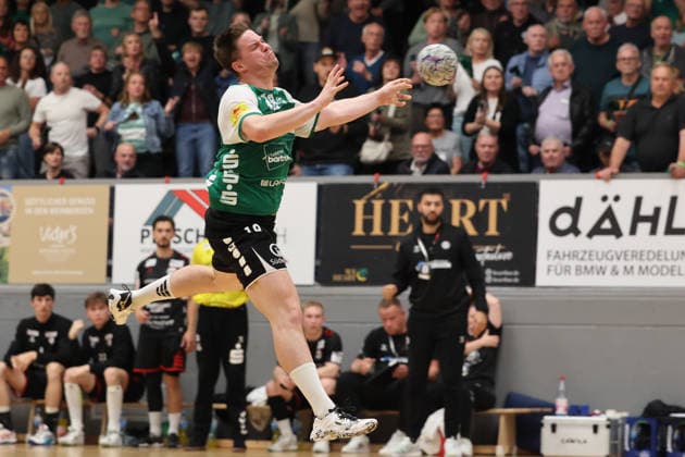 16.05.2026, Handball, Herren, 3. Liga, Saison 2025 2026, Aufstiegsrunde, HG Saarlouis - ASV Hamm-Westfalen, Lars Weissgerber (HG Saarlouis) Saarlouis Stadtgartenhalle Saarland Deutschland (DEU) Copyright: xSebastianxBachx