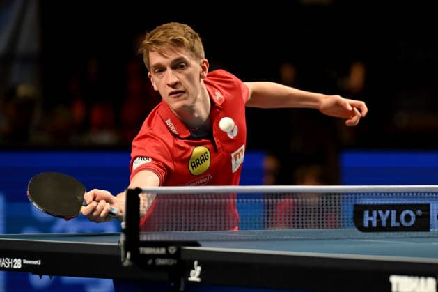 TT CL Hylo Final 4 Halbfinale Borussia Düsseldorf - Alliance Nimes - Montpellier am 16.05.2026 in der Saarlandhalle in Saarbrücken Anton Källberg ( Düsseldorf )