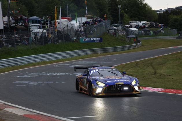 Nürburg, Deutschland 14.-17. Mai 2026: ADAC Ravenol 24h Rennen Nürburgring - 2026 - Samstag Rennen Hatzenbach Im Bild: 80 Winward Racing - Mercedes-AMG GT3 - (Maro Engel GER, Luca Stolz GER, Fabian Schiller GER, Maxime Martin GER) Nürburgring Rheinland Pfalz Copyright: xFotostandx xFabianxWernerx