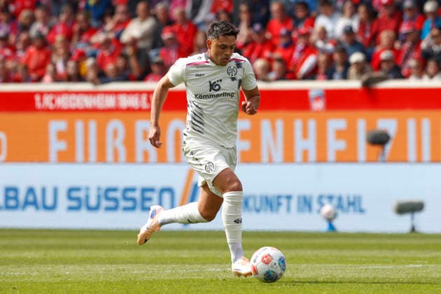 Fussball, 1. Bundesliga, 34. Spieltag, 2025 2026, 1. FC Heidenheim vs. 1. FSV Mainz 05, 16.05.2026, Voith-Arena, Heidenheim, Deutschland, Nadiem AMIRI 1. FSV Mainz 05 10 am Ball Heidenheim Voith-Arena Baden-Württemberg Deutschland Copyright: xGaetanoxDixRosax