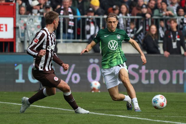 St. Pauli vs. VfL, 1. BL Hamburg, 16.05.2026, Fußball, Herren, Saison 2025 2026, 1. BL, FC St. Pauli vs. VfL Wolfsburg: Lovro Majer (VfL Wolfsburg) (DFL DFB REGULATIONS PROHIBIT ANY USE OF PHOTOGRAPHS as IMAGE SEQUENCES and or QUASI-VIDEO) Millerntor-Stadion Deutschland