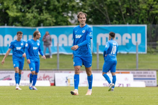 Bennet Schieber (FC Astoria Walldorf, 12) TSG Balingen vs. FC Astoria Walldorf, Fussball Oberliga, Saison 2025 2026, 16.05.26 TSG Balingen vs. FC Astoria Walldorf, Fussball, Regionalliga Suedwest, 34. Spieltag, Saison 2025 2026, 16.05.26 Villingen Copyright: xEibner-Pressefoto KirstenxJägerx
