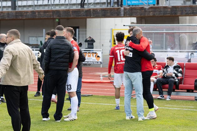 Abschied TSG Balingen vs. FC Astoria Walldorf, Fussball Oberliga, Saison 2025 2026, 16.05.26 TSG Balingen vs. FC Astoria Walldorf, Fussball, Regionalliga Suedwest, 34. Spieltag, Saison 2025 2026, 16.05.26 Villingen Copyright: xEibner-Pressefoto KirstenxJägerx