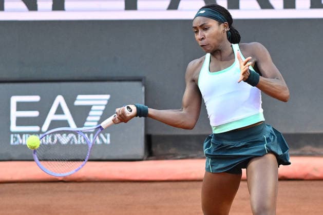 IPA84769239 - Coco Gauff of USA against Elina Svitolina of Ukraine during the Internazionali BNL d Italia Day Twelve at Foro Italico on May 16, 2026 in Rome, Italy.  Copyright: xDomenicoxCippitelli IPAxSportx xx 84769239