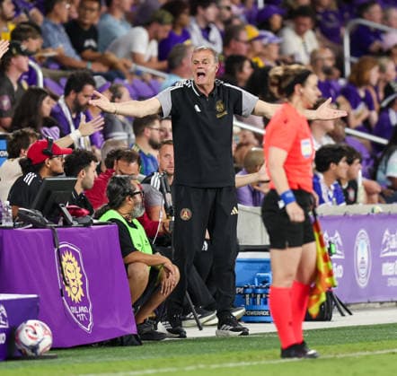 May 16, 2026, U.S.: Atlanta United Head Coach TATA MARTINO expresses his frustration with the officials during a match against Orlando City SC. The Orlando City Soccer Club hosted Atlanta United at Inter&Co Stadium in Orlando, FL. MLS, Fussball Herren, USA 2026: Atlanta United FC 1:1 Orlando City Soccer Club  - ZUMAm299 20260516_znp_m299_026 Copyright: xTaylorxMcFeex